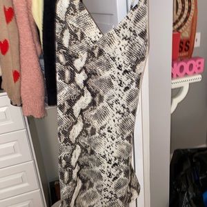 Kendall Kylie Mini Snakeskin dress